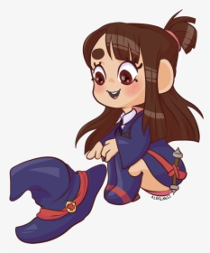 Little Witch Academia Akko Here    ready As A Sticker - Cartoon, HD Png Download, Transparent PNG