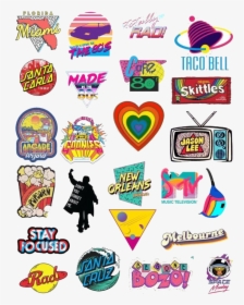 80s Aesthetic Stickers, HD Png Download, Transparent PNG