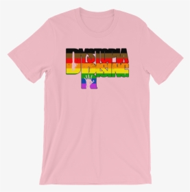 Lgtbq Dr Pride Mockup Front Wrinkled Pink - T-shirt, HD Png Download, Transparent PNG
