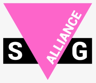 Upside Down Pink Triangle With Black Bar Across The - Graphic Design, HD Png Download, Transparent PNG