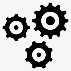 This Icon Has Three Gears In A Triangular Shape That - Gear Icon, HD Png Download, Transparent PNG