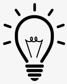 Bulb Symbol Png - Light Bulb Icon Transparent, Png Download, Transparent PNG