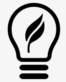 Ecological Lightbulb Symbol - Ecology Light Bulb Png Icon Free, Transparent Png, Transparent PNG