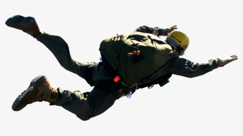 Parachutist Free Falling Transparent Background - Parachutist Png, Png Download, Transparent PNG