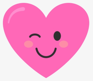 Winky Pink Heart - Logo De Super Mama, HD Png Download, Transparent PNG
