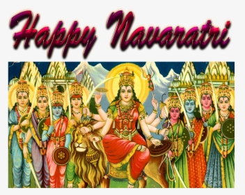 Happy Navaratri Png Pics - Navratri Shubh Navratri Jai Matadi, Transparent Png, Transparent PNG