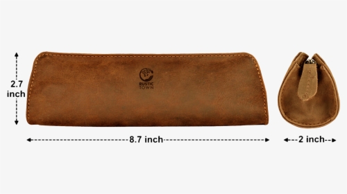 Flintstone Handmade Leather Pencil Case - Shoulder Bag, HD Png Download, Transparent PNG