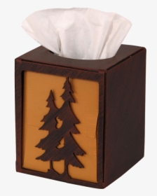 Iron Double Pine Tree Square Tissue Box Cover - Vase, HD Png Download, Transparent PNG