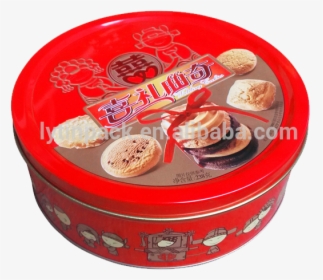 Round Cookies Iron Tin Box - Metal Packaging For Dessert, HD Png Download, Transparent PNG