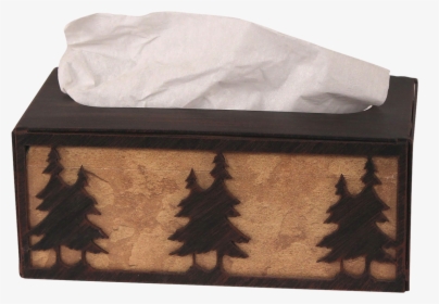 Iron Double Pine Tree Rectangle Tissue Box Cover - Christmas Tree, HD Png Download, Transparent PNG
