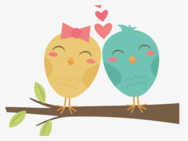 Transparent Vintage Love Birds Clipart - Love Bird Png Clipart, Png Download, Transparent PNG