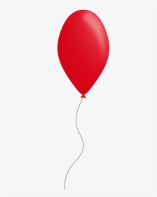 Transparent Red Balloon Png - Single Balloons Transparent Background, Png Download, Transparent PNG