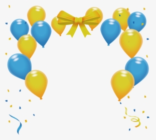 Balloon Party Transprent Png - Cake And Balloons Background, Transparent Png, Transparent PNG