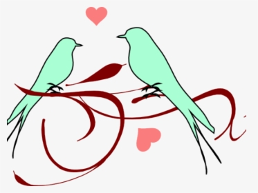 Love Birds Clipart Small Bird - Love Birds Wedding Png, Transparent Png, Transparent PNG