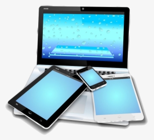 Laptop Mobile Device Tablet Computer Smartphone Mobile - Cell Phone Tablet Laptop, HD Png Download, Transparent PNG