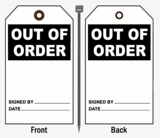 Out Of Order Tag, HD Png Download, Transparent PNG