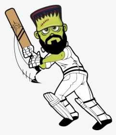 Players Cricket Cartoon, HD Png Download, Transparent PNG