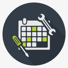 Content Scheduling Tools - Calendar Symbol White Blue Colour, HD Png Download, Transparent PNG