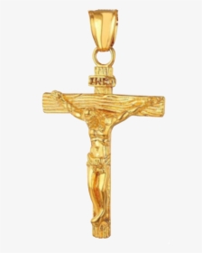 Jesus Cross Gold Pendant, HD Png Download, Transparent PNG