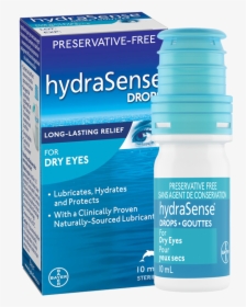 Product Packaging And Bottle Of Hydrasense Eye Drops - Hydrasense Eye Drops Advanced, HD Png Download, Transparent PNG