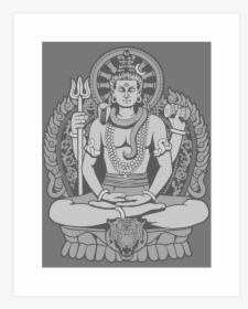 Clip Art Lord Art Print Stuff - Lord Shiva Shirt, HD Png Download, Transparent PNG