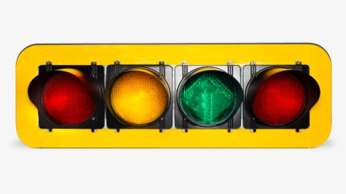 Polycarbonate-framed Horizontal Traffic Signals - Traffic Light Yellow Frame, HD Png Download, Transparent PNG
