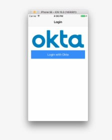 Sign In With Okta Button, HD Png Download, Transparent PNG
