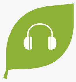 Icon Leaf Headphones - Illustration, HD Png Download, Transparent PNG