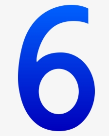 The Number Six - Number 6 Clipart, HD Png Download, Transparent PNG