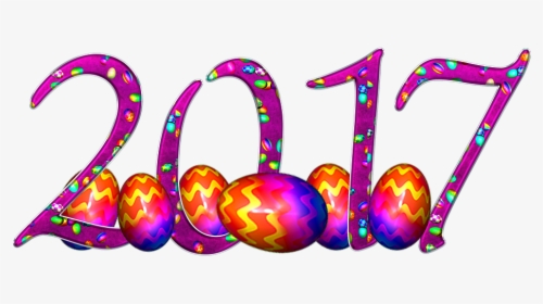Easter, New Year, 2017, Number, Background - Scrapbooking, HD Png Download, Transparent PNG