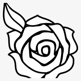 Transparent Black And White Cupcake Png - Easy Simple Rose Drawing, Png Download, Transparent PNG