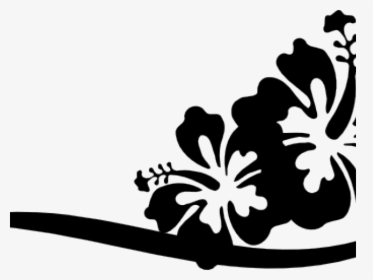 Transparent Hibiscus Clipart Black And White - Hibiscus Flower Svg Clipart, HD Png Download, Transparent PNG