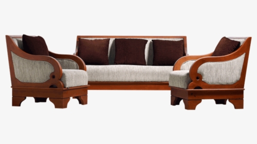 Wooden Sofa Set Catalogue , Png Download - Wooden Furniture Sofa Png, Transparent Png, Transparent PNG