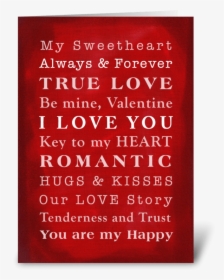 Our Love Story, Valentine Card Greeting Card - Printing, HD Png Download, Transparent PNG