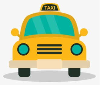 Taxi Clipart Toy - Front Of Taxi Clipart, HD Png Download, Transparent PNG