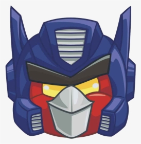 Transparent Transformer Clipart Black And White - Angry Birds Transformers Optimus Prime Head, HD Png Download, Transparent PNG