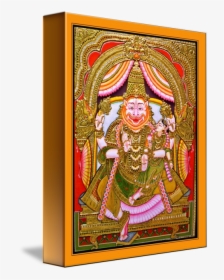 Thanjavur Painting Art Hinduism - Lakshmi Narasimha Tanjore Painting, HD Png Download, Transparent PNG