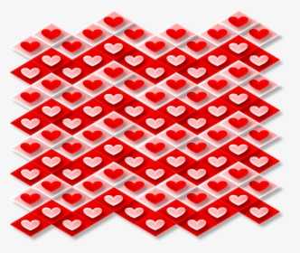 Love, Hearts, Valentine S Day, Pink, Red, 3d, Pattern - Valentine's Day, HD Png Download, Transparent PNG