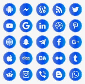 Download Icons Social Media 2019 Svg Eps Png Psd Ai - Social Media Vector Icons 2019, Transparent Png, Transparent PNG