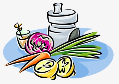 Vector Illustration Of Fresh Fruits And Vegetables, HD Png Download, Transparent PNG