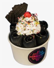 Black Magic - Black Rolled Ice Cream, HD Png Download, Transparent PNG