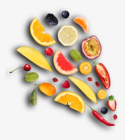 Yuzu, Passion Fruits, Chili, Lychee - Natural Foods, HD Png Download, Transparent PNG