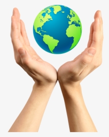 Globe In Hand Png, Transparent Png, Transparent PNG