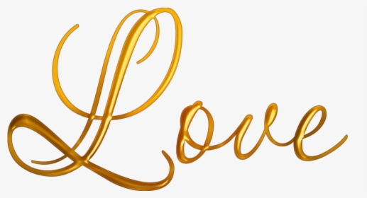 #love #amor #golden #gold #dorado #gilt #oro #metallic - Gold Love Png, Transparent Png, Transparent PNG