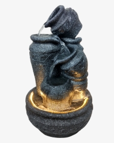 Small Matki Water Fountain For Home Decor (black Stone) - Bronze Sculpture, HD Png Download, Transparent PNG