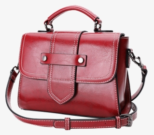 Luxury Shoulder Bag For Women Made Of Genuine Leather - Handbag, HD Png ...