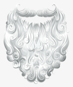 White Beard Png - Santa Claus Beard Transparent, Png Download, Transparent PNG