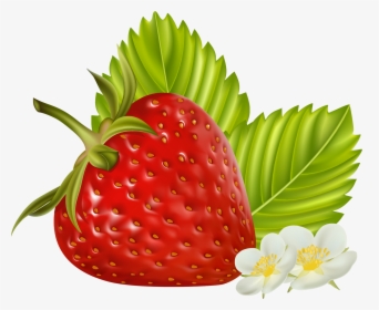 Strawberry Fruit Clip Art - Transparent Strawberry Emoji Png, Png Download, Transparent PNG