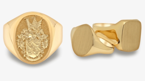 Gold Signet Rings For Men - Earrings, HD Png Download, Transparent PNG