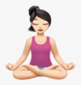 #emoji #meditation #girl #hobby #entspannung #yoga, HD Png Download, Transparent PNG